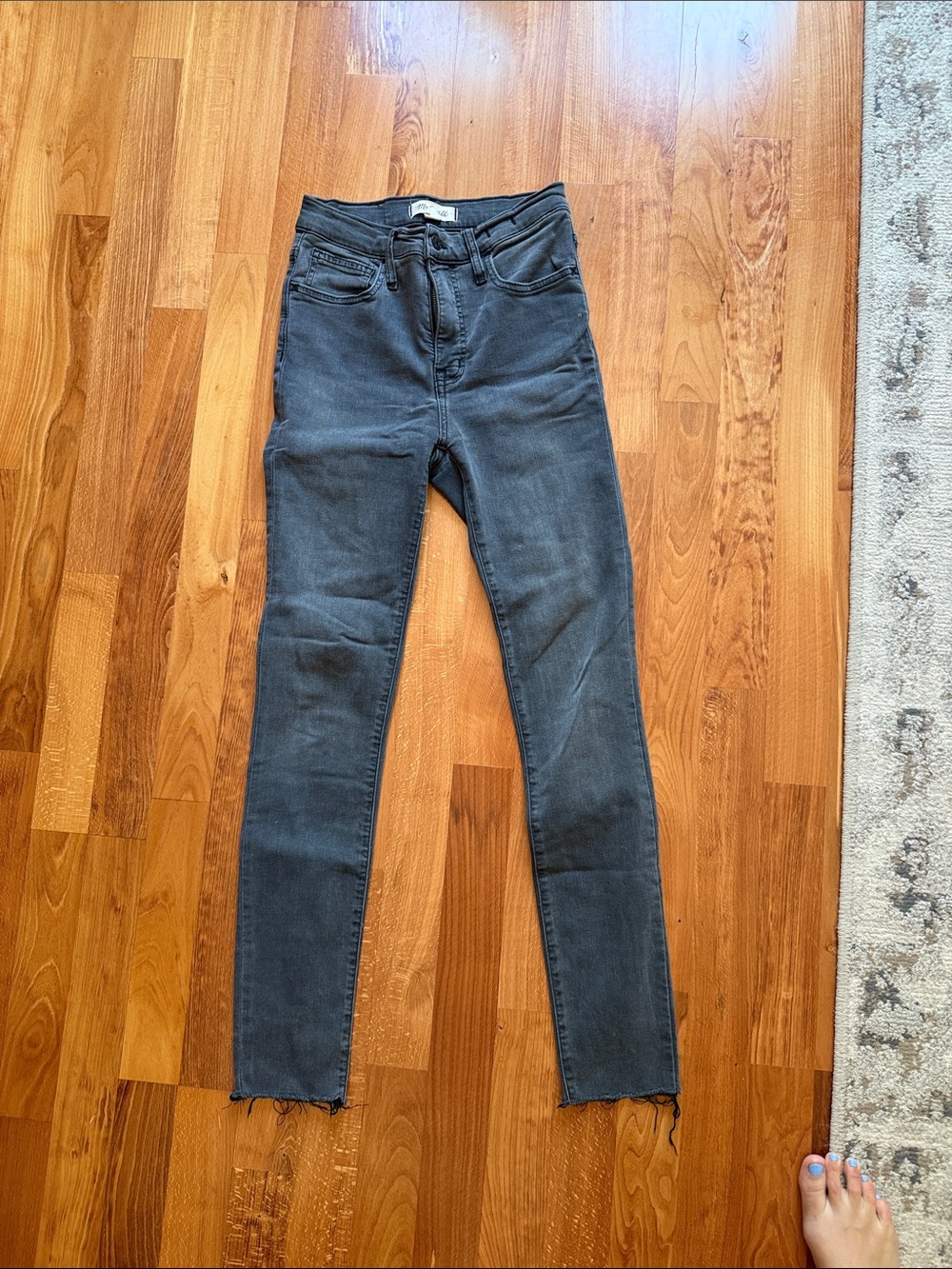 Madewell Charcoal High-Rise Skinny Jeans